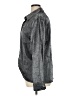 Gianni Metallic Silver Long Sleeve Blouse Size 16 - photo 5