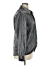 Gianni Metallic Silver Long Sleeve Blouse Size 16 - photo 4