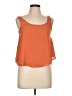 Shinestar 100% Polyester Orange Sleeveless Blouse Size S - photo 1