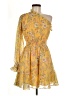 VICI 100% Polyester Paisley Yellow Cocktail Dress Size M - photo 1
