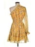 VICI 100% Polyester Paisley Yellow Cocktail Dress Size M - photo 2