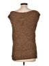 Brochu Walker Brown Short Sleeve Top Size S - photo 2
