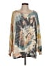 Bibi Tie-dye Yellow Long Sleeve Blouse Size L - photo 1