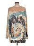 Bibi Tie-dye Yellow Long Sleeve Blouse Size L - photo 2