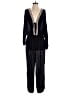BCBGeneration 100% Rayon Solid Black Jumpsuit Size L - photo 1