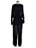BCBGeneration 100% Rayon Solid Black Jumpsuit Size L - photo 2