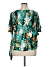 Rafaella Green Short Sleeve Blouse Size XL - photo 2