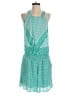 New York & Company 100% Polyester Paisley Teal Romper Size L - photo 1