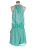 New York & Company 100% Polyester Paisley Teal Romper Size L - photo 2