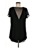 Sheshow 100% Polyester Black Short Sleeve Blouse Size M - photo 1