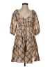 Drew Plaid Tan Casual Dress Size XS - photo 1