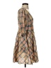 Drew Plaid Tan Casual Dress Size XS - photo 4