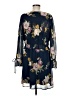 Xhilaration 100% Polyester Floral Blue Casual Dress Size M - photo 2