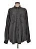 Splendid 100% Lyocell Chevron-herringbone Gray Long Sleeve Button-Down Shirt Size M - photo 1