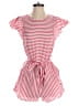 Anna Kay 100% Cotton Stripes Red Romper Size M - photo 1