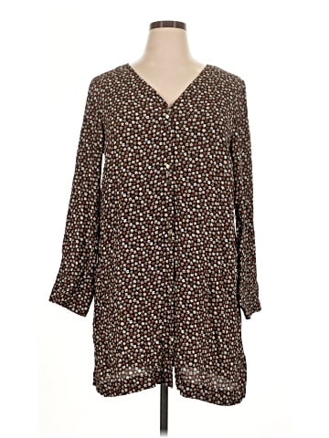 Madewell Button-Front Mini Dress in Petite Blooms (view 1)