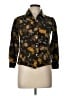 Assorted Brands Floral Brown 3/4 Sleeve Button-Down Shirt Size L - photo 1