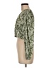 Stradivarius 100% Polyester Green Long Sleeve Blouse Size M - photo 5