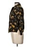 Assorted Brands Floral Brown 3/4 Sleeve Button-Down Shirt Size L - photo 5