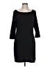 Old Navy Solid Black Casual Dress Size L - photo 1