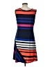 Covington Color Block Blue Casual Dress Size L - photo 2