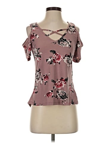 Orange Kiss Short Sleeve Top (view 1)