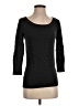 Next 100% Cotton Black 3/4 Sleeve Top Size UK 6 / US 2 - photo 1