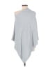 Barefoot Dreams Gray Blue Poncho One size - photo 2