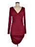 Shein Solid Burgundy Cocktail Dress Size 8 - 10 - photo 1