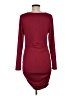 Shein Solid Burgundy Cocktail Dress Size 8 - 10 - photo 2