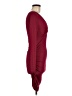 Shein Solid Burgundy Cocktail Dress Size 8 - 10 - photo 4