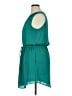 Gap 100% Polyester Solid Teal Casual Dress Size XL - photo 5