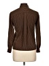 Jones New York 100% Polyester Brown Long Sleeve Blouse Size 2 Petite - photo 2