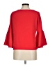 Amanda Uprichard Red 3/4 Sleeve Top Size M - photo 2