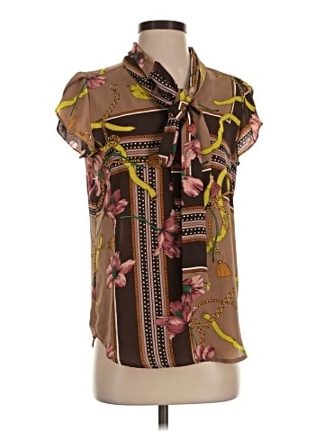 7th Avenue Design Studio New York & Company Short Sleeve Blouse (view 1)