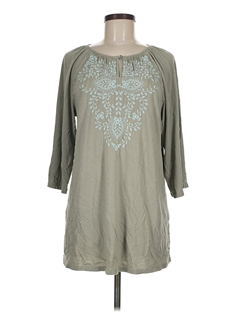 Pre-owned Jjill Casual Dress In Gray