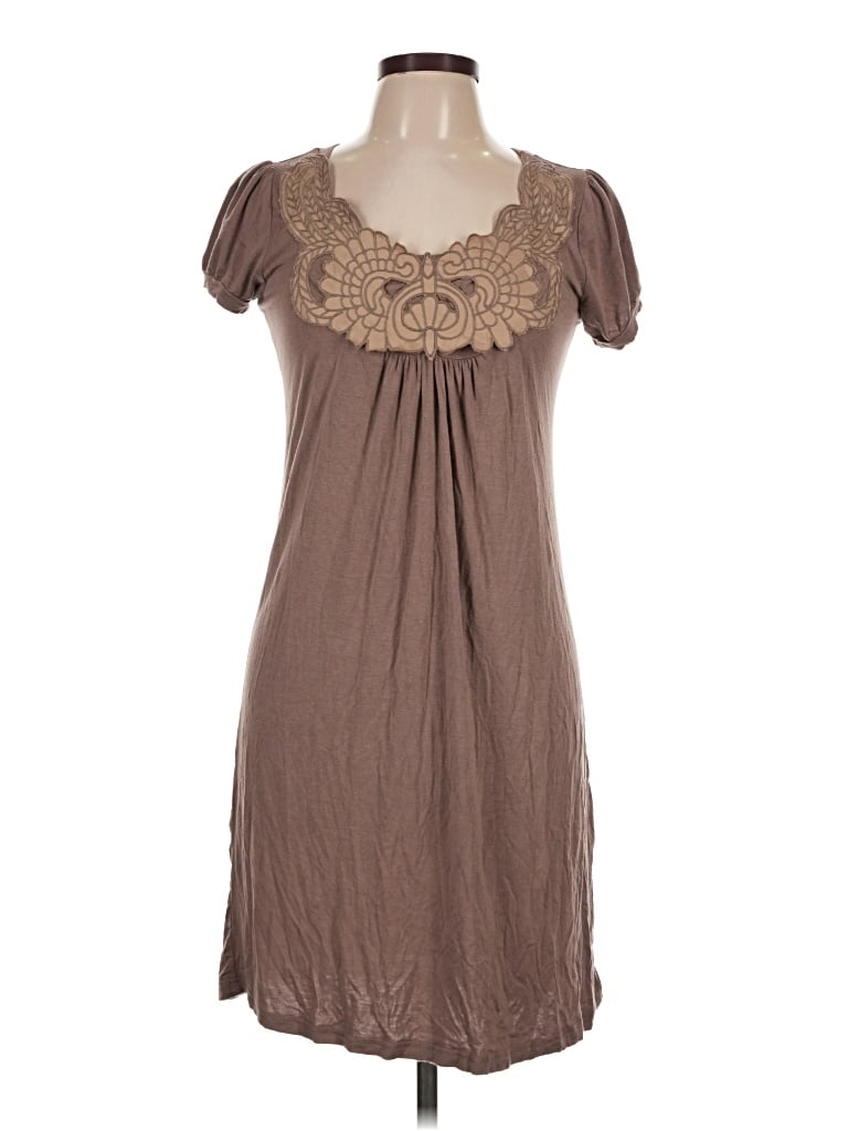 Pre-owned Lucca Casual Dress In Brown