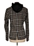 Central Park West 100% Polyester Plaid Brown Jacket Size M - photo 2