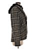 Central Park West 100% Polyester Plaid Brown Jacket Size M - photo 4