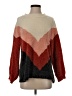 Polagram 100% Polyester Chevron-herringbone Brown Pullover Sweater Size S - photo 1
