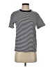 Old Navy 100% Cotton Stripes Black Short Sleeve Turtleneck Size S (tall) - photo 1