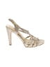 Audrey Brooke Metallic Gold Sandals Size 9 - photo 1
