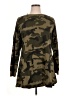 FancyQube Camo Brown Long Sleeve Blouse Size XL - photo 1