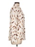 Como Vintage 100% Rayon Animal Print Ivory Long Sleeve Blouse Size L - photo 4