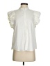 Area Stars Ivory Short Sleeve Blouse Size S - photo 1