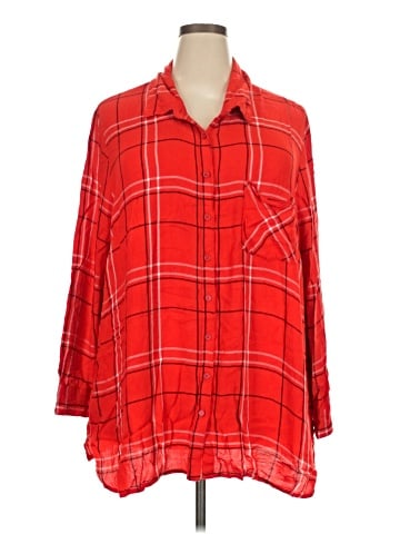 Faded Glory 3/4 Sleeve Button-Down Shirt (view 1)