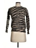 Magaschoni 100% Cashmere Animal Print Brown Cashmere Pullover Sweater Size S - photo 1