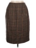Harve Benard 100% Wool Plaid Brown Wool Skirt Size 12 - photo 1