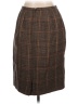 Harve Benard 100% Wool Plaid Brown Wool Skirt Size 12 - photo 2