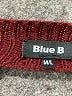 Blue B 100% Acrylic Solid Burgundy Pullover Sweater Size Med - Lg - photo 7
